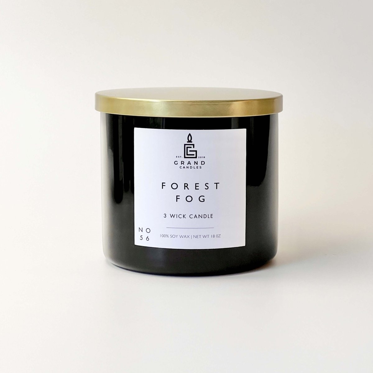 Forest Fog Soy Candle – Earthy Cedarwood & Moss Blend