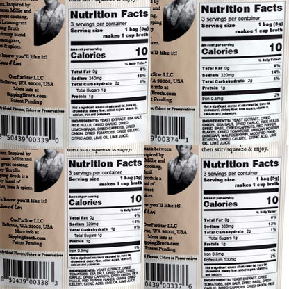 Millie’s Sipping Broth 4-Flavor Snack Assortment – 12 Servings
