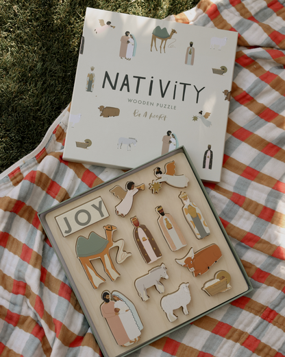 Nativity Wooden Puzzle – Advent & Christmas Activity