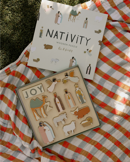 Nativity Wooden Puzzle – Advent & Christmas Activity