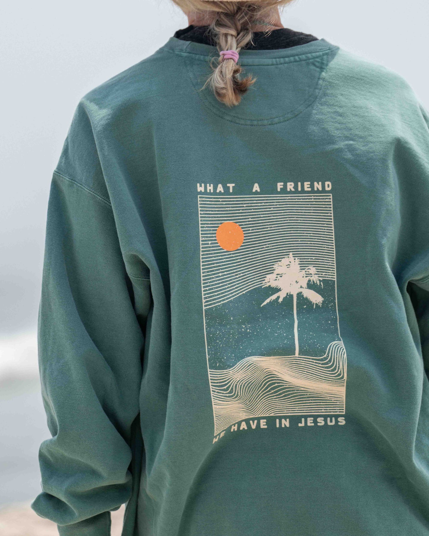 What a Friend Beach Crewneck Sweatshirt - 2 Colors!